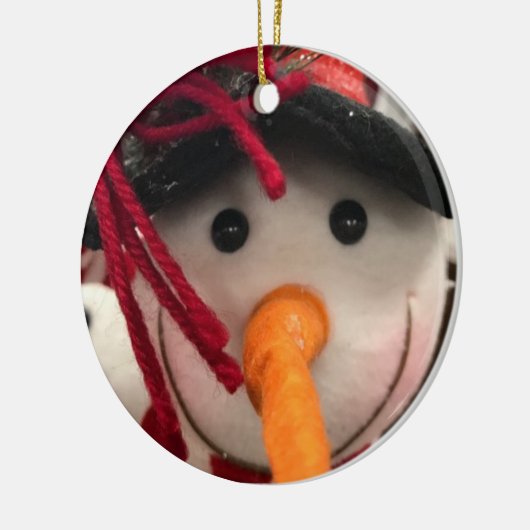 "KARROT NOSED SNOWMAN ORNAMENT** UND GESCHENKE KERAMIK ORNAMENT (Links)