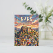 Kars Türkei Postkarte (Stehend Vorderseite)
