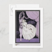 Karsavina, 1914 (pochoir print) 2 postkarte (Vorne/Hinten)