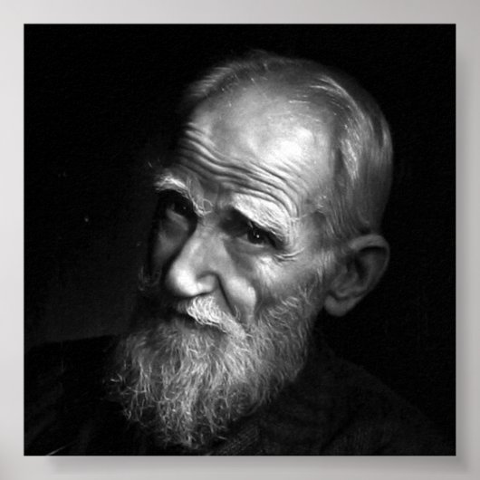 Karsh Foto von George Bernard Shaw (1943) Poster (Vorne)