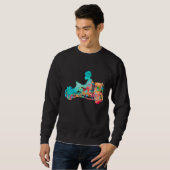 Kart Driver - PopArt Style Sweatshirt (Vorne ganz)