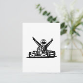 Kart-Gewinner Postkarte (Stehend Vorderseite)