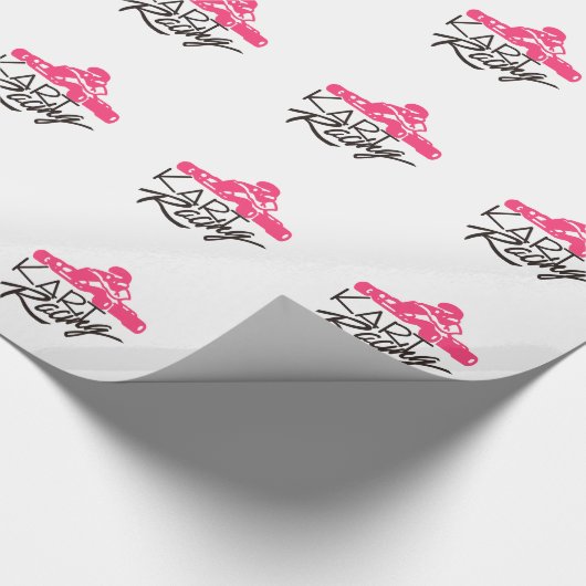 Kart Laufen Geschenkpapier (Ecke)