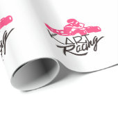 Kart Laufen Geschenkpapier (Rolleneckpunkt)