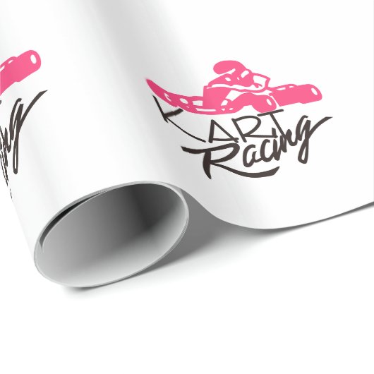 Kart Laufen Geschenkpapier (Rolleneckpunkt)