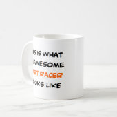 Kart-Racer, phantastisch Kaffeetasse (Vorderseite Links)