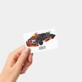 Kart racing Cartoon Illustration Ausweis (Handheld)