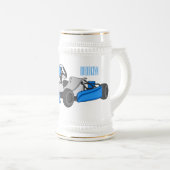 Kart racing Cartoon Illustration Bierglas (VorderseiteRechts)