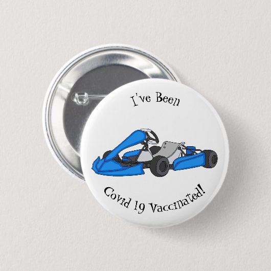 Kart racing Cartoon Illustration Button (Vorne & Hinten)
