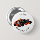 Kart racing Cartoon Illustration Button (Vorne & Hinten)