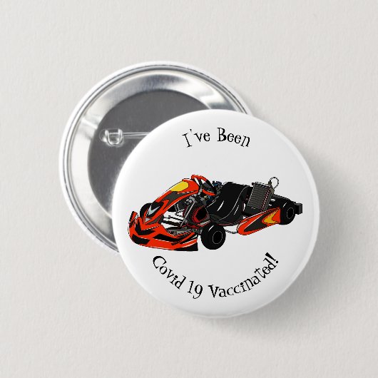 Kart racing Cartoon Illustration Button (Vorne & Hinten)