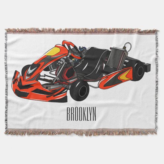 Kart racing Cartoon Illustration Decke (Vorderseite)