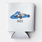 Kart racing Cartoon Illustration Dosenkühler (Vorderseite)