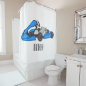 Kart racing Cartoon Illustration Duschvorhang (Beispiel)