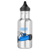 Kart racing Cartoon Illustration Edelstahlflasche (Rechts)