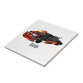 Kart racing Cartoon Illustration Fliese (Seite)