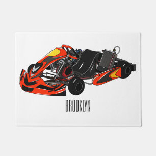 Kart racing Cartoon Illustration Fußmatte