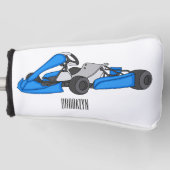 Kart racing Cartoon Illustration Golf Headcover (Vorderseite)