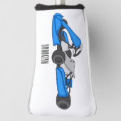 Kart racing Cartoon Illustration Golf Headcover (Rotieren 90)