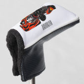 Kart racing Cartoon Illustration Golf Headcover (3/4 Vorderseite)