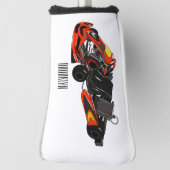 Kart racing Cartoon Illustration Golf Headcover (Rotieren 90)