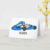 Kart racing Cartoon Illustration Karte (Gelbe Blume)