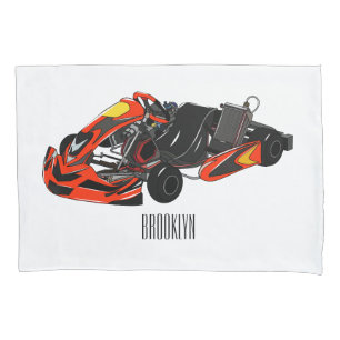 Kart racing Cartoon Illustration Kissenbezug