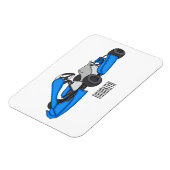 Kart racing Cartoon Illustration Magnet (Linke Seite)