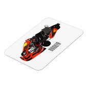 Kart racing Cartoon Illustration Magnet (Linke Seite)