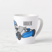 Kart racing Cartoon Illustration Milchtasse (Rechte Ecke)