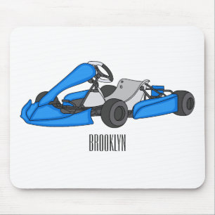 Kart racing Cartoon Illustration Mousepad