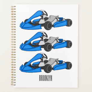 Kart racing Cartoon Illustration Planer