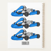 Kart racing Cartoon Illustration Planer (Rückseite)