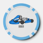 Kart racing Cartoon Illustration Pokerchips (Rückseite)