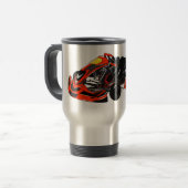 Kart racing Cartoon Illustration Reisebecher (Vorderseite Links)