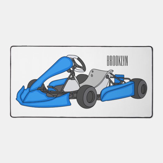 Kart racing Cartoon Illustration Schreibtischunterlage (Vorderseite)