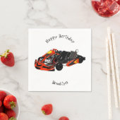 Kart racing Cartoon Illustration Serviette (Beispiel)