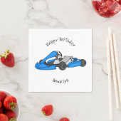 Kart racing Cartoon Illustration Serviette (Beispiel)