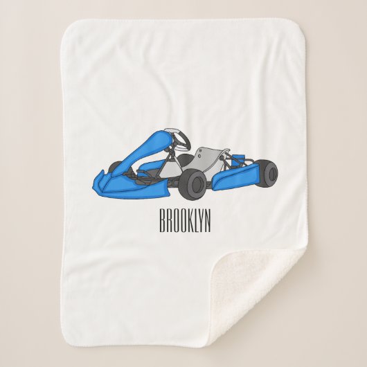 Kart racing Cartoon Illustration Sherpadecke (Vorderseite)
