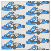 Kart racing Cartoon Illustration Stoff (Nahaufnahme)