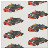 Kart racing Cartoon Illustration Stoff (Nahaufnahme)