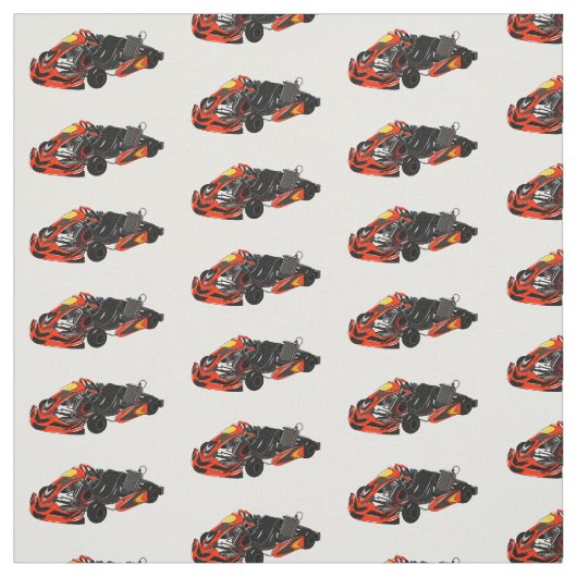 Kart racing Cartoon Illustration Stoff (Muster)
