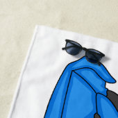 Kart racing Cartoon Illustration Strandtuch (Beispiel)