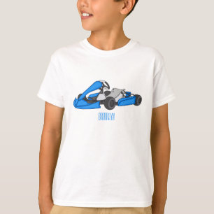 Kart racing Cartoon Illustration T-Shirt