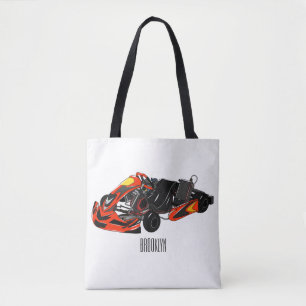 Kart racing Cartoon Illustration Tasche