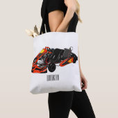 Kart racing Cartoon Illustration Tasche (Von Nahem)