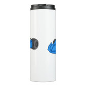 Kart racing Cartoon Illustration Thermosbecher (Rückseite)