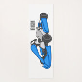 Kart racing Cartoon Illustration Yogamatte (Rückseite)