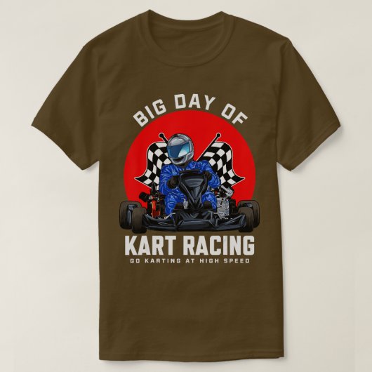 Kart Racing GoKart Racer Gokart Rennstrecke T-Shirt (Design vorne)