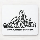 Kart Rennen-Kunst MousePad (Vorne)